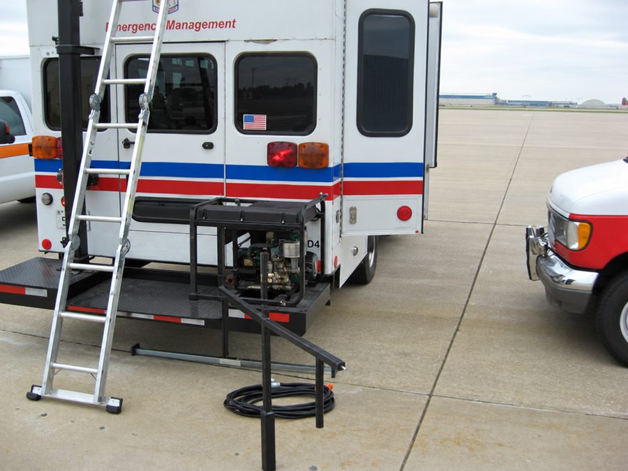 Sedgwick County Emergency Management vehicles